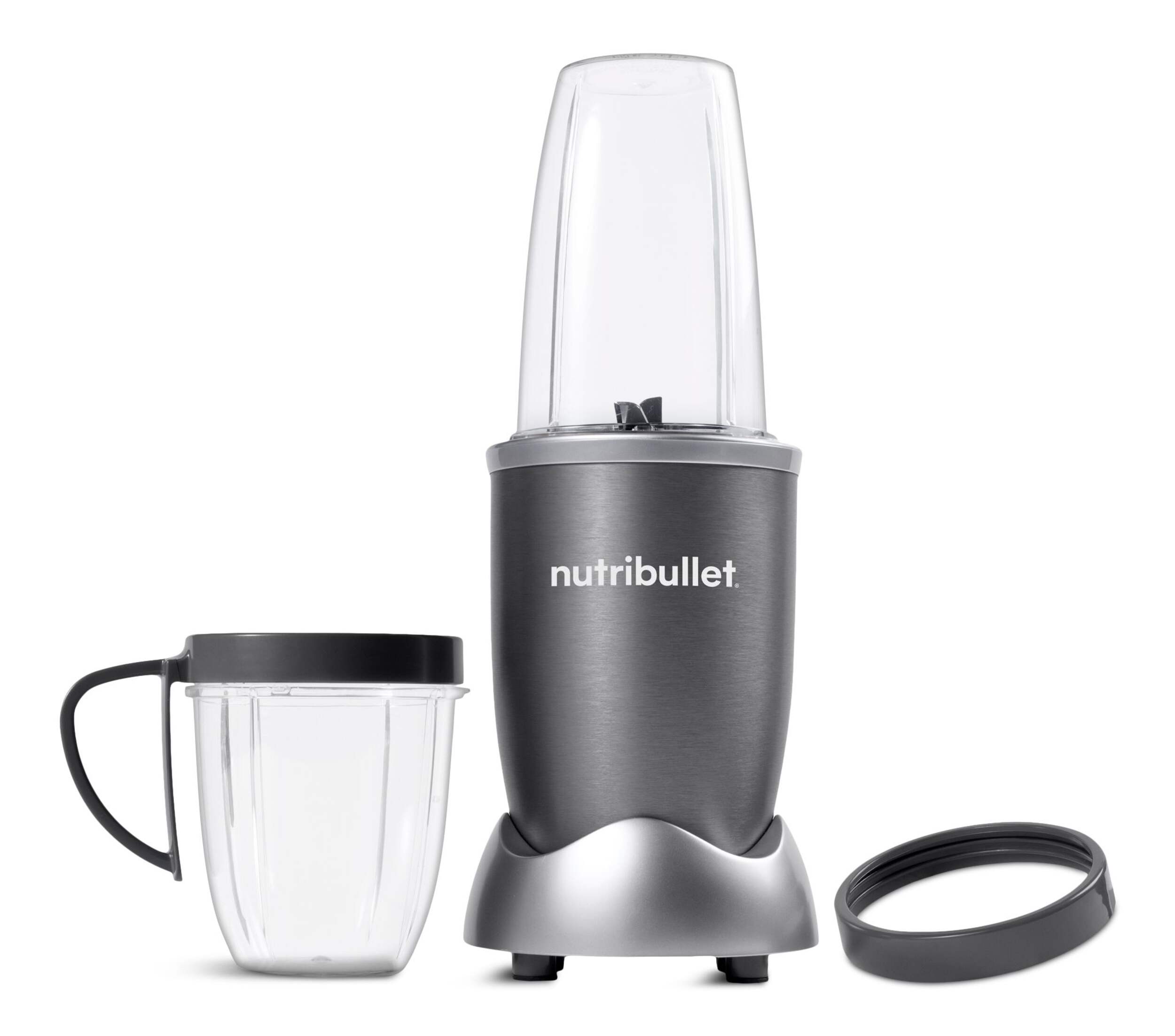 nutribullet® Blender/Nutrition Extractor w/ 2 Cups, Grey, 532 to 710mL Front_Flat