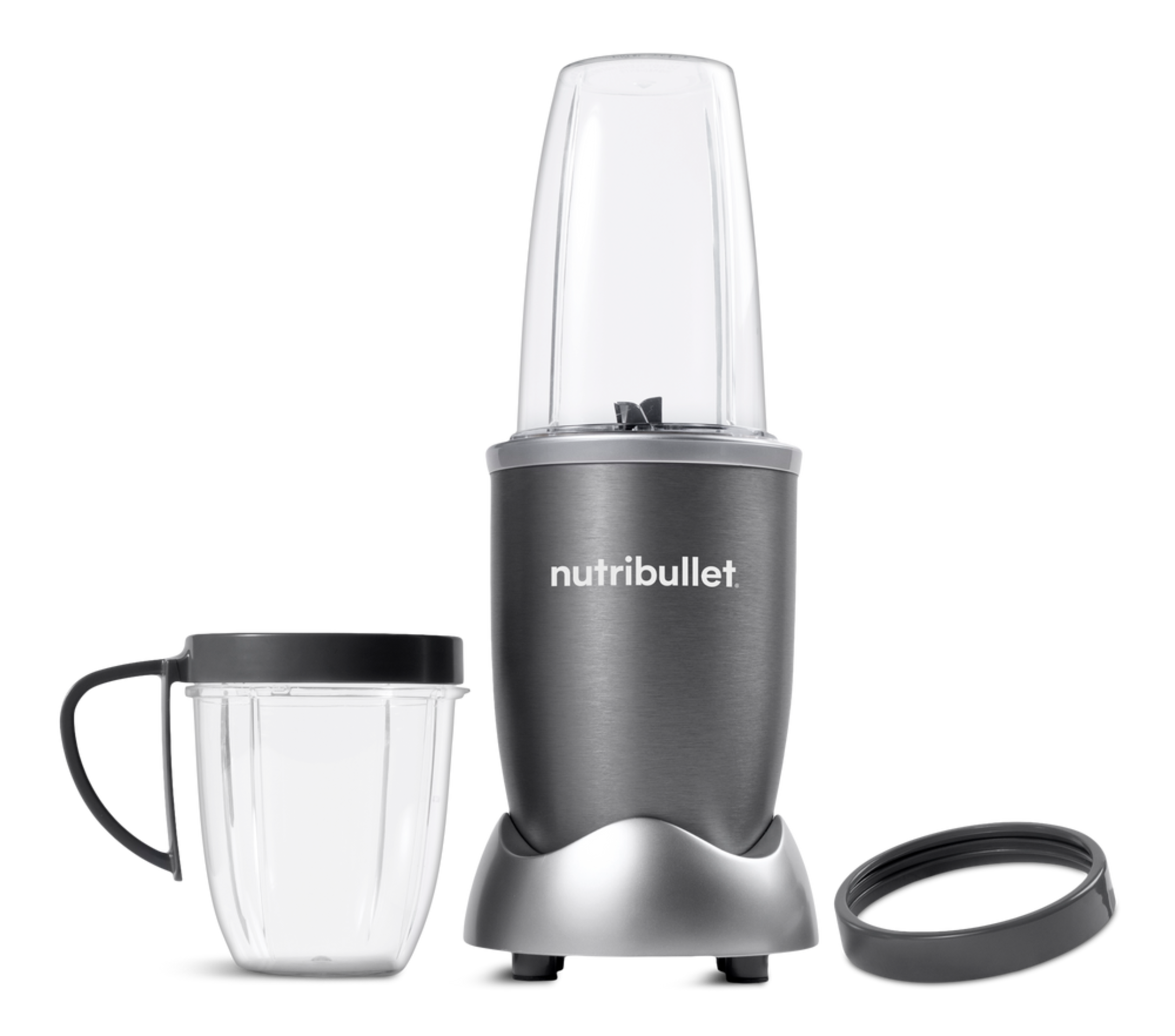nutribullet® Blender/Nutrition Extractor w/ 2 Cups, Grey, 532 to 710mL Front_Flat