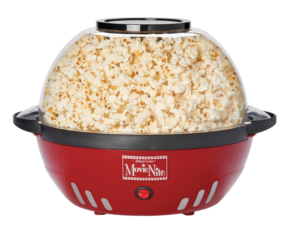 Betty Crocker Movie Nite Popcorn Maker, Red, 24 Cups