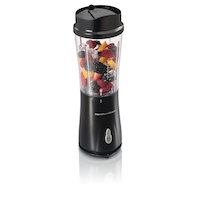 Hamilton Beach Personal Creations™ Single-Serve Blender w/ Travel Jar, Black, 414mL Front_Angled_Right