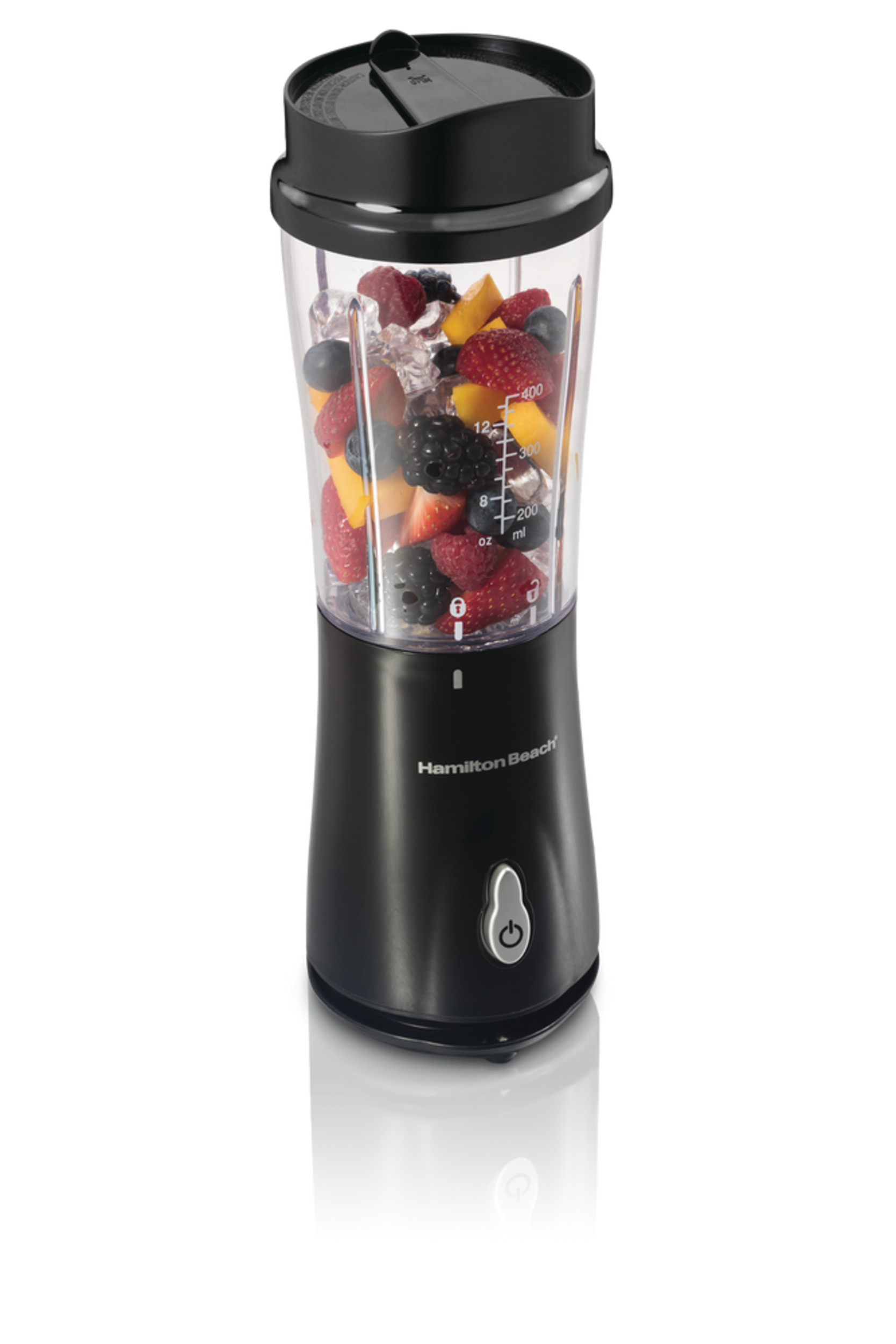 Hamilton Beach Personal Creations™ SingleServe Blender w/ Travel Jar, Black, 414mL Canadian Tire