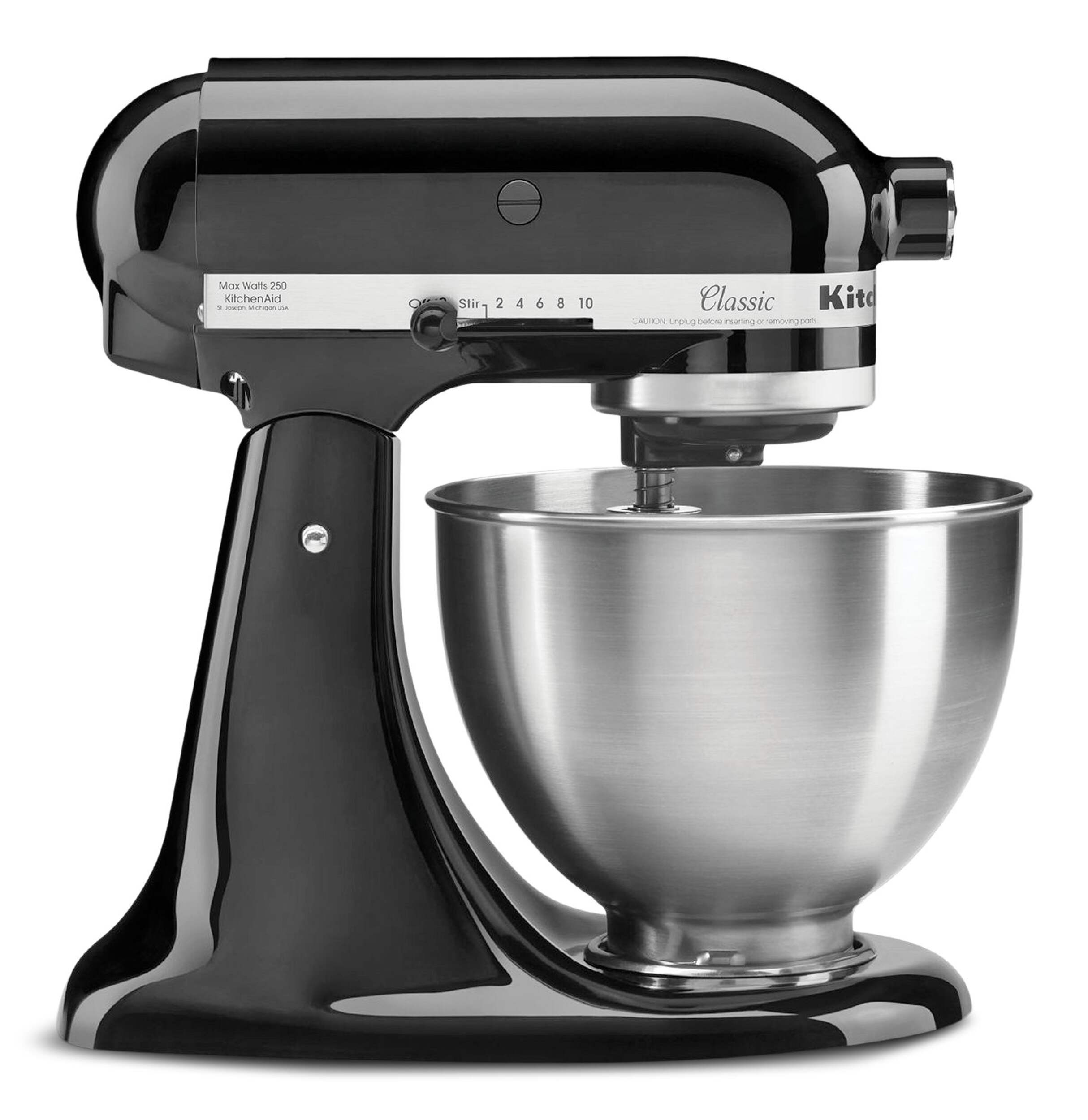 KitchenAid® 4.5 Quart Classic Series Tilt-Head Stand Mixer, Onyx Black Side_Right