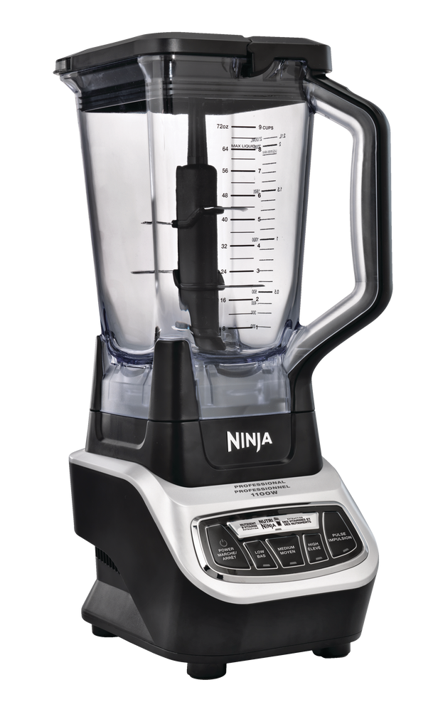 Ninja® Professional Blender w/ 2 Nutri Ninja® Cups, BPA-Free, Stainless ...