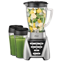 Oster Pro 7-Speed Blender w/ 2 Cups, Nickel, 1200W Front_Flat