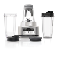 Ninja® Foodi™ Power Nutri™ Duo® Single-Serve Blender w/ 2 Travel Jars, Silver, 414 to 710mL Composite_or_Mixed