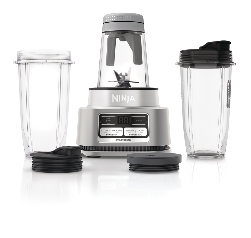 Foodi™ Power Nutri™ Duo® Single-Serve Blender w/ 2 Travel Jars, Silver, 414 to 710mL | Canadian Tire