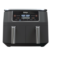Ninja Foodi 2-Basket Air Fryer with 6 Cooking Functions, 8 Qt Front_Flat
