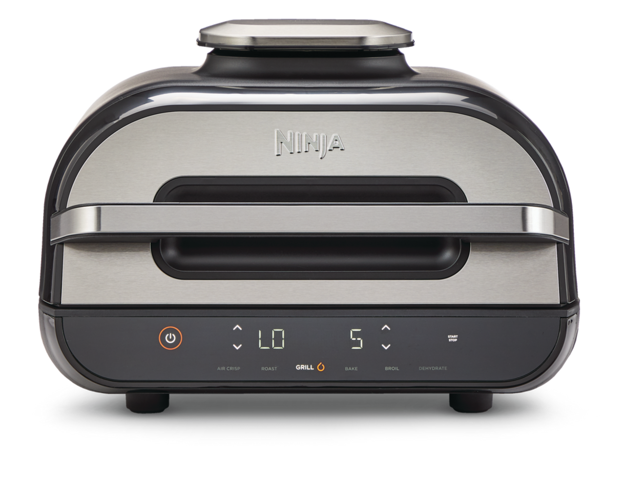 Ninja FG551 Foodi Smart XL 6-in-1 Indoor Grill with Air Fry, Roast, Bake,  Broil & Dehydrate, Smart Thermometer, Black/Silver