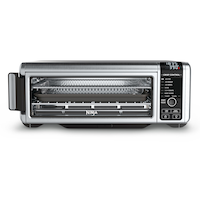Ninja® Foodi™ 8-in-1 Digital Air Fryer Toaster Oven, Stainless Steel Front_Flat
