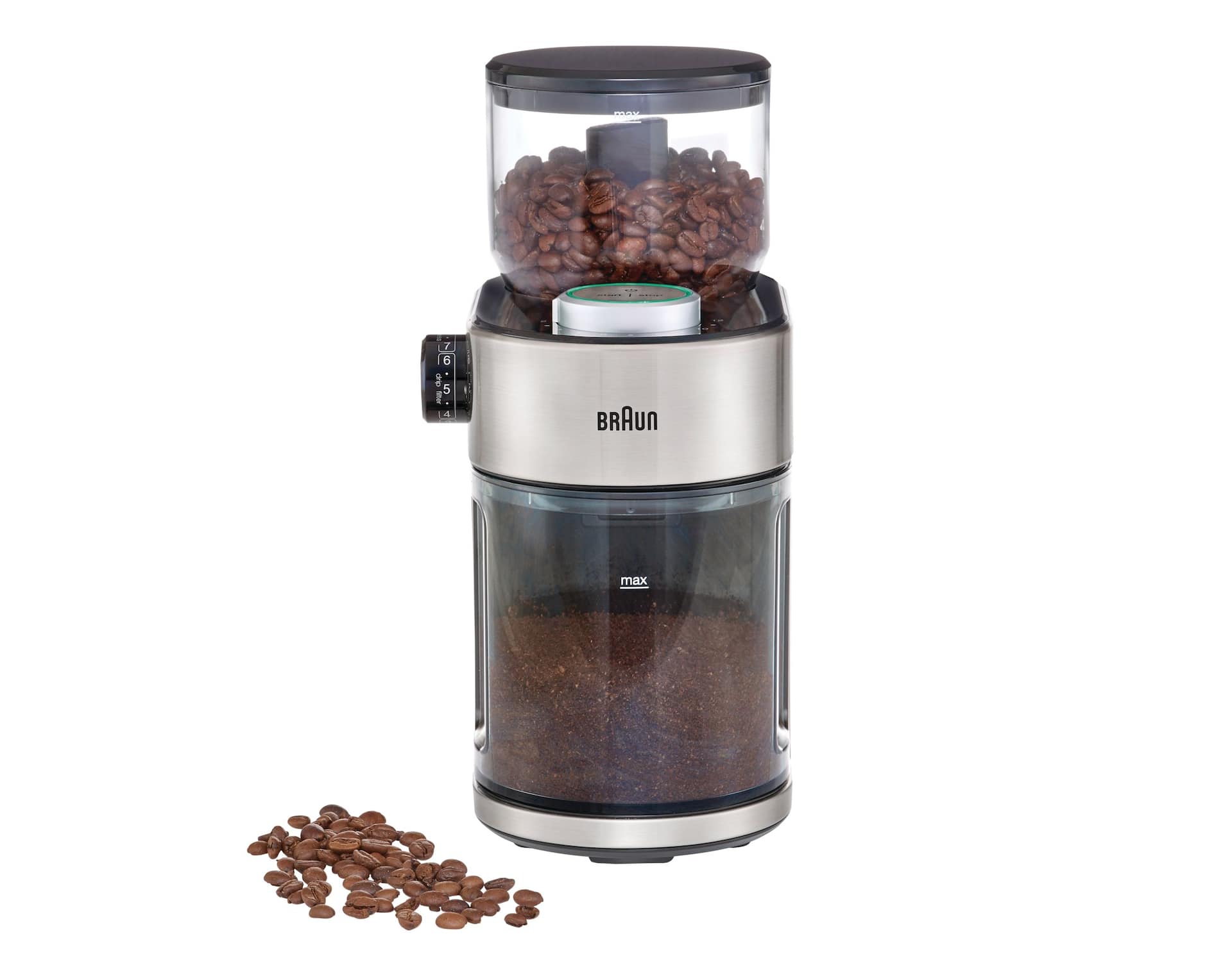 Braun Burr Coffee Grinder w 15 Setting Options Stainless Steel 12 Cups Canadian Tire