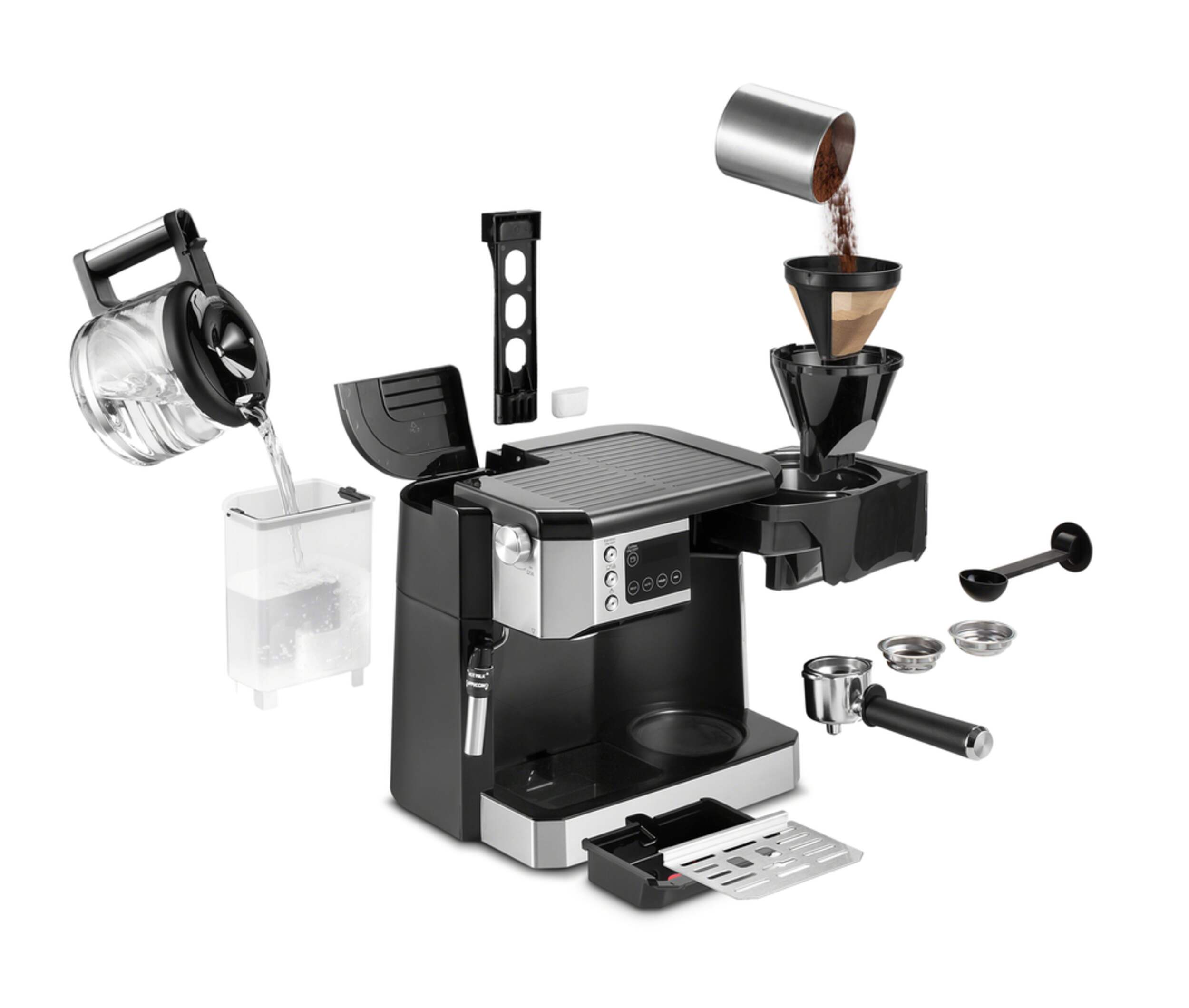 DeLonghi AllinOne Combination Programmable Digital Coffee & Espresso