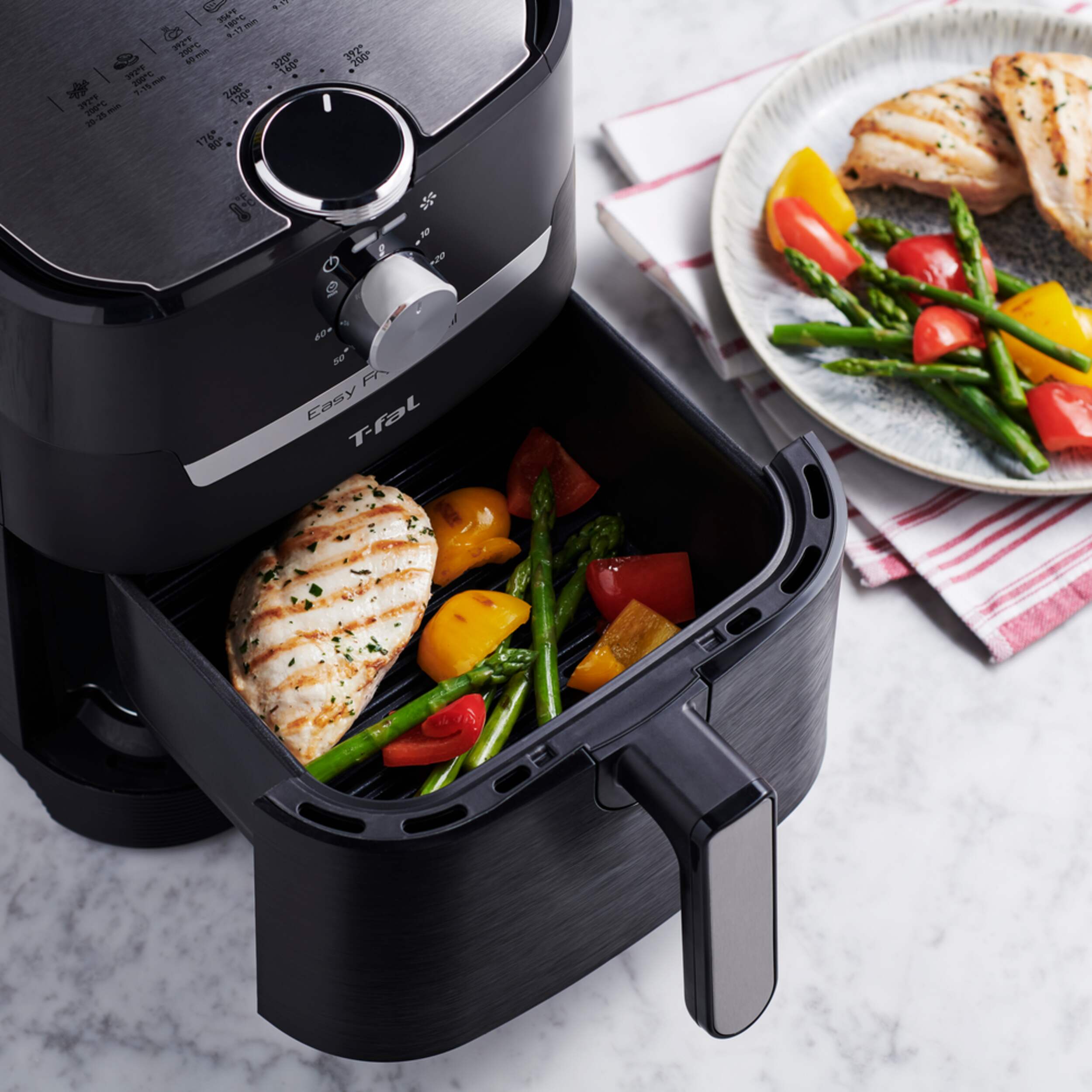 Tfal Easy Fry & Grill Precision 2in1 Air Fryer w/ Extra Crisp Technology, Black, 4.2L