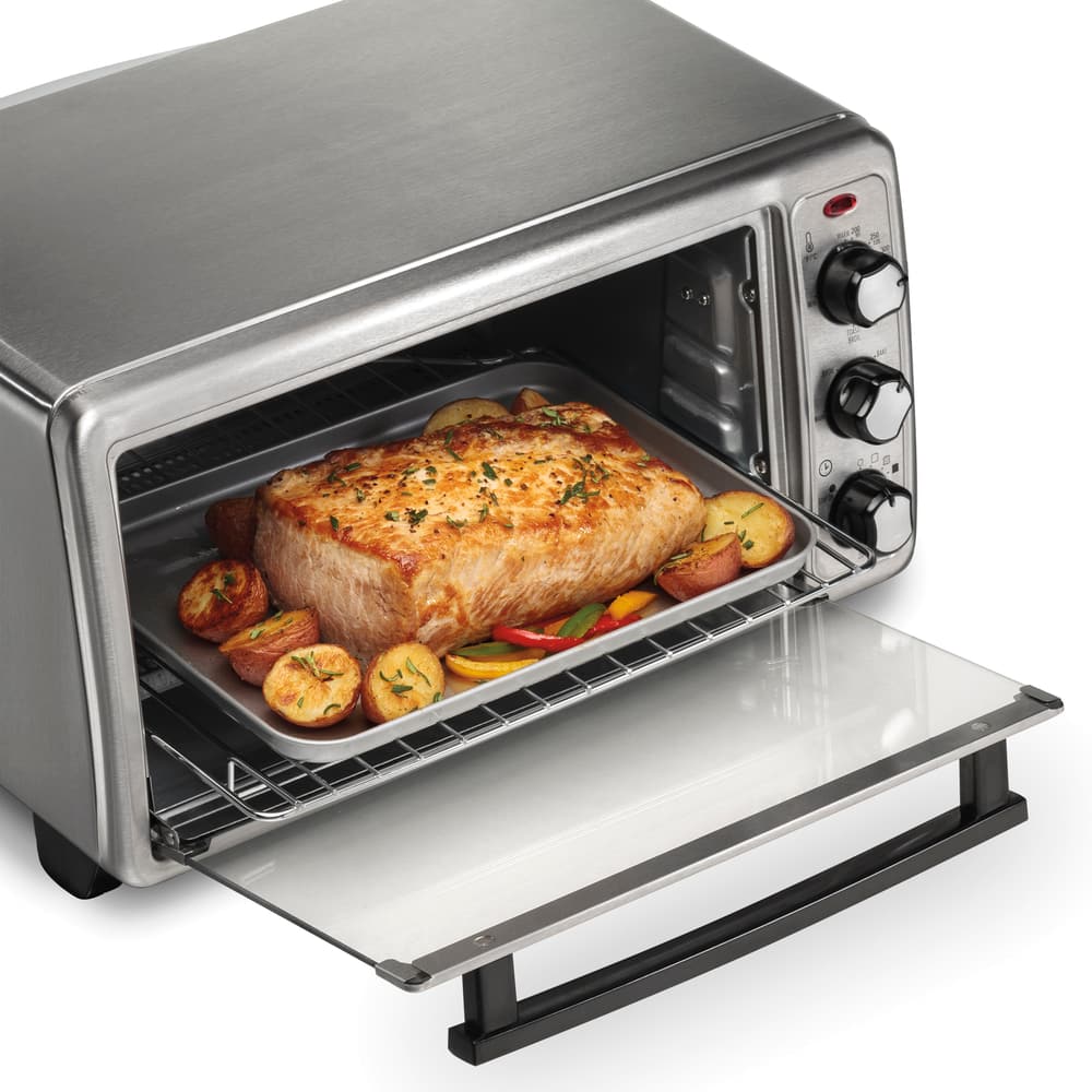 hamilton beach 6 slice toaster oven air fryer