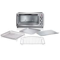 Hamilton Beach Air Fryer Toaster Oven w/ 4 Functions, Stainless Steel, 6-Slices Composite_or_Mixed