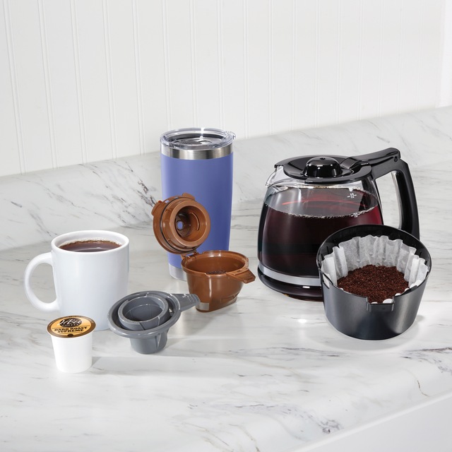 Hamilton Beach FlexBrew® 2Way Programmable Coffee Maker w/ Glass