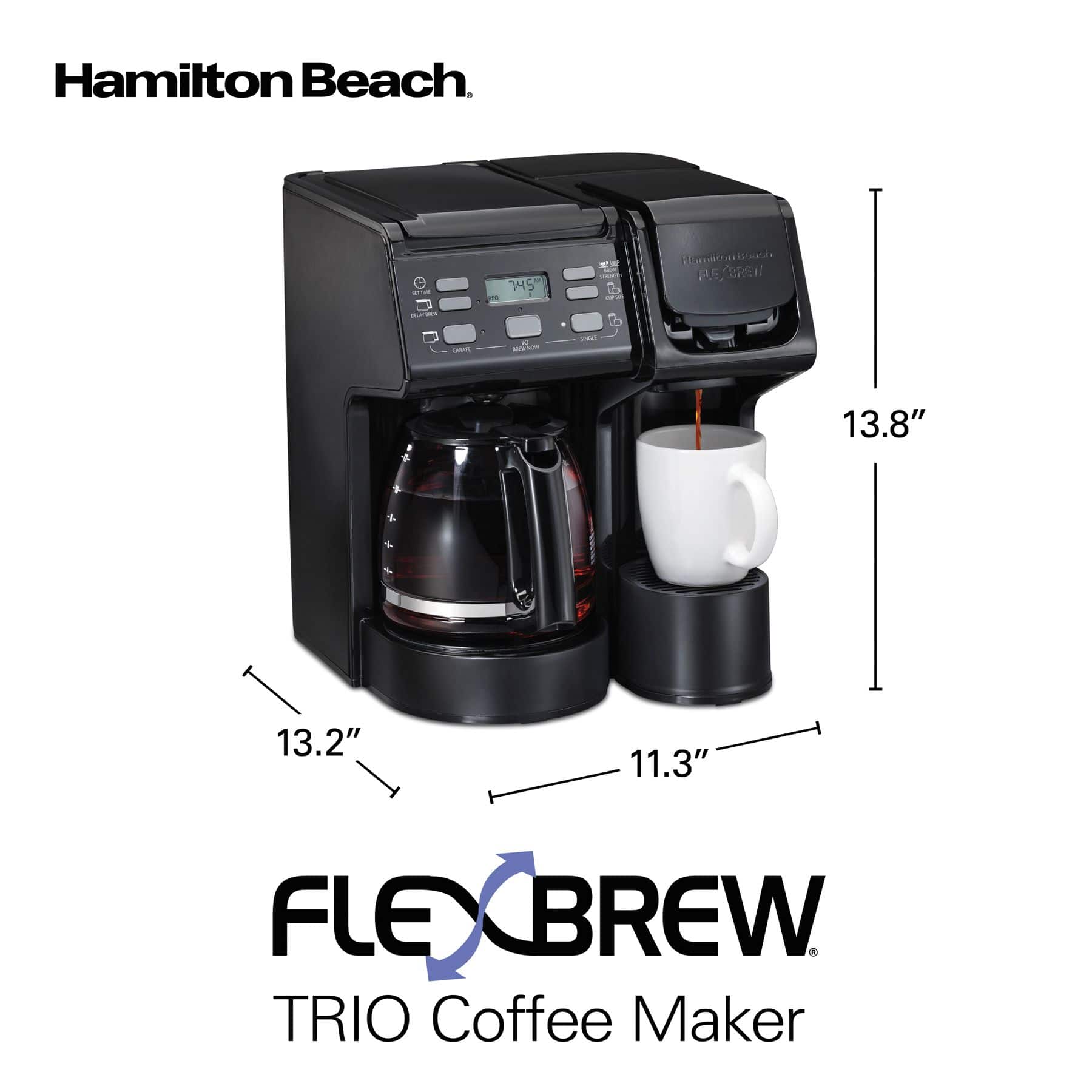 Hamilton Beach FlexBrew® 2-Way Programmable Coffee Maker w/ Glass