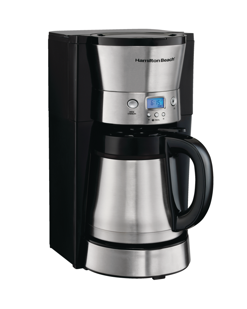 Hamilton Beach Programmable Coffee Maker with Thermal Carafe, Stainless