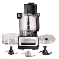 Hamilton Beach Stack & Snap Duo Dual Bowls Food Processor Black, 14 Cups Composite_or_Mixed