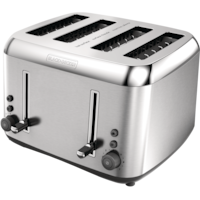 Black & Decker Toaster Kitchen Tools® Extra Wide w/ 7 Settings, Stainless Steel, 4-Slices