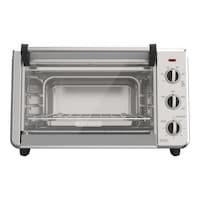 Black & Decker Convection Toaster Oven w/ 3 Functions, Stainless Steel, 6-Slices Front_Flat