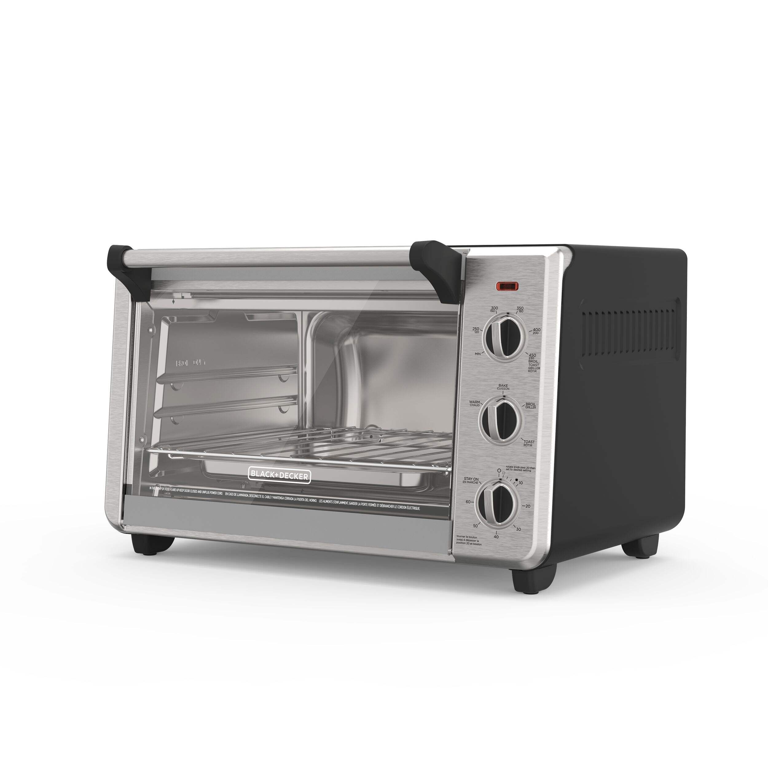 Black & Decker Convection Toaster Oven w/ 3 Functions, Stainless Steel