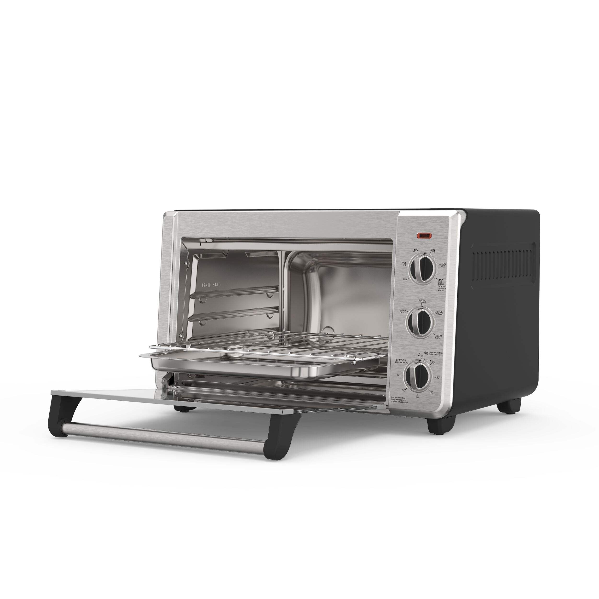 Black & Decker Convection Toaster Oven w/ 3 Functions, Stainless Steel, 6Slices Canadian Tire
