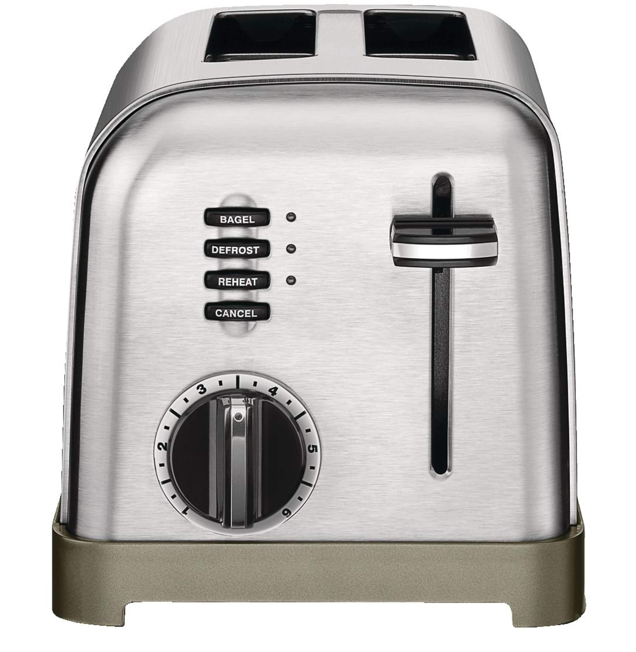 Cuisinart® Metal Classic Toaster w/ 6 Settings, Stainless Steel, 2-Slices Front_Elevated