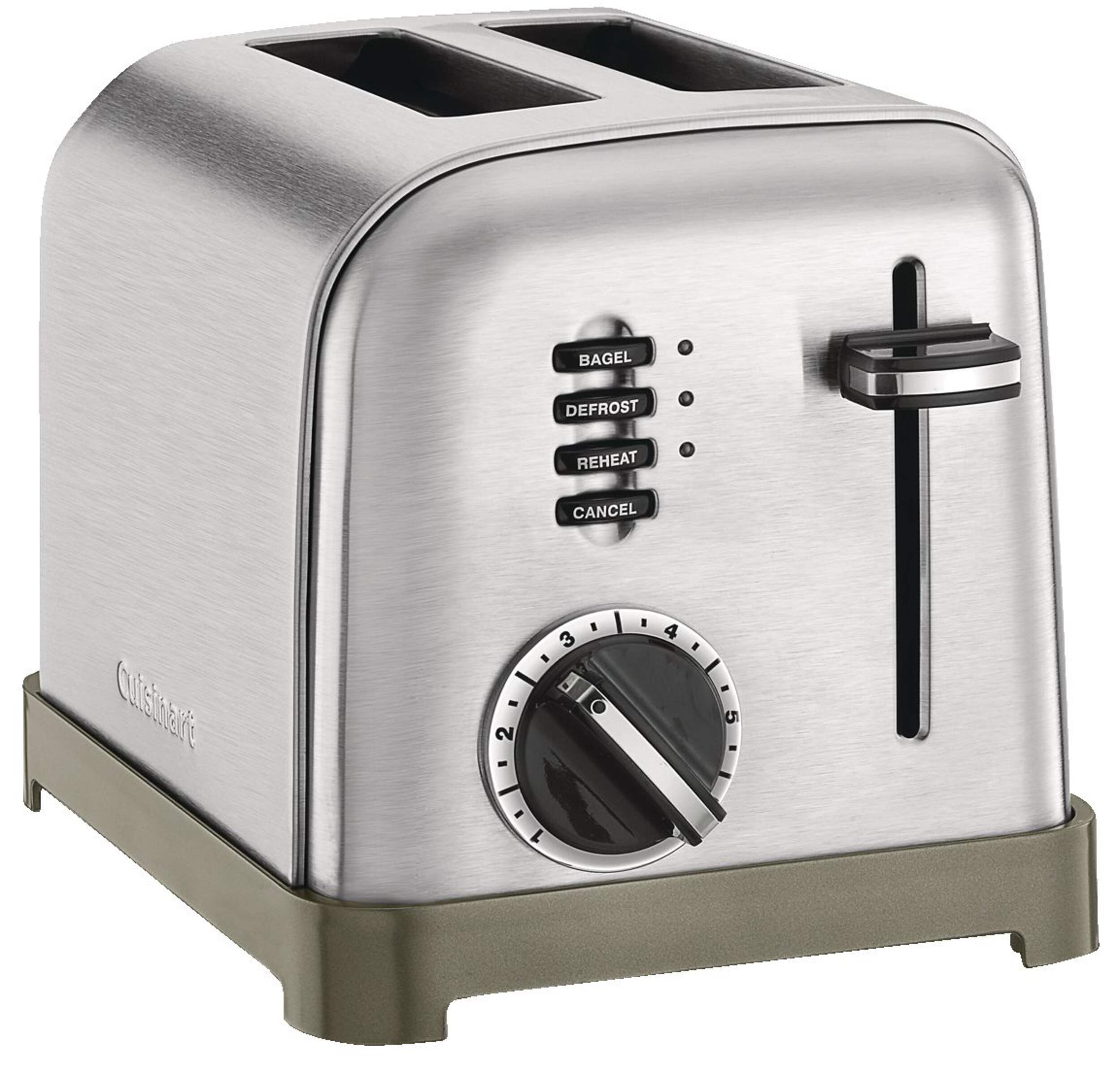 Cuisinart® Metal Classic Toaster w/ 6 Settings, Stainless Steel, 2-Slices Front_Angled_Right