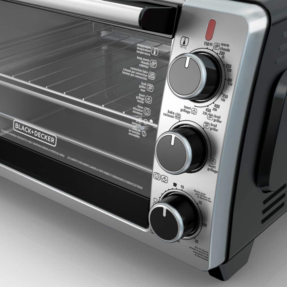 black and decker 6 slice convection toaster oven