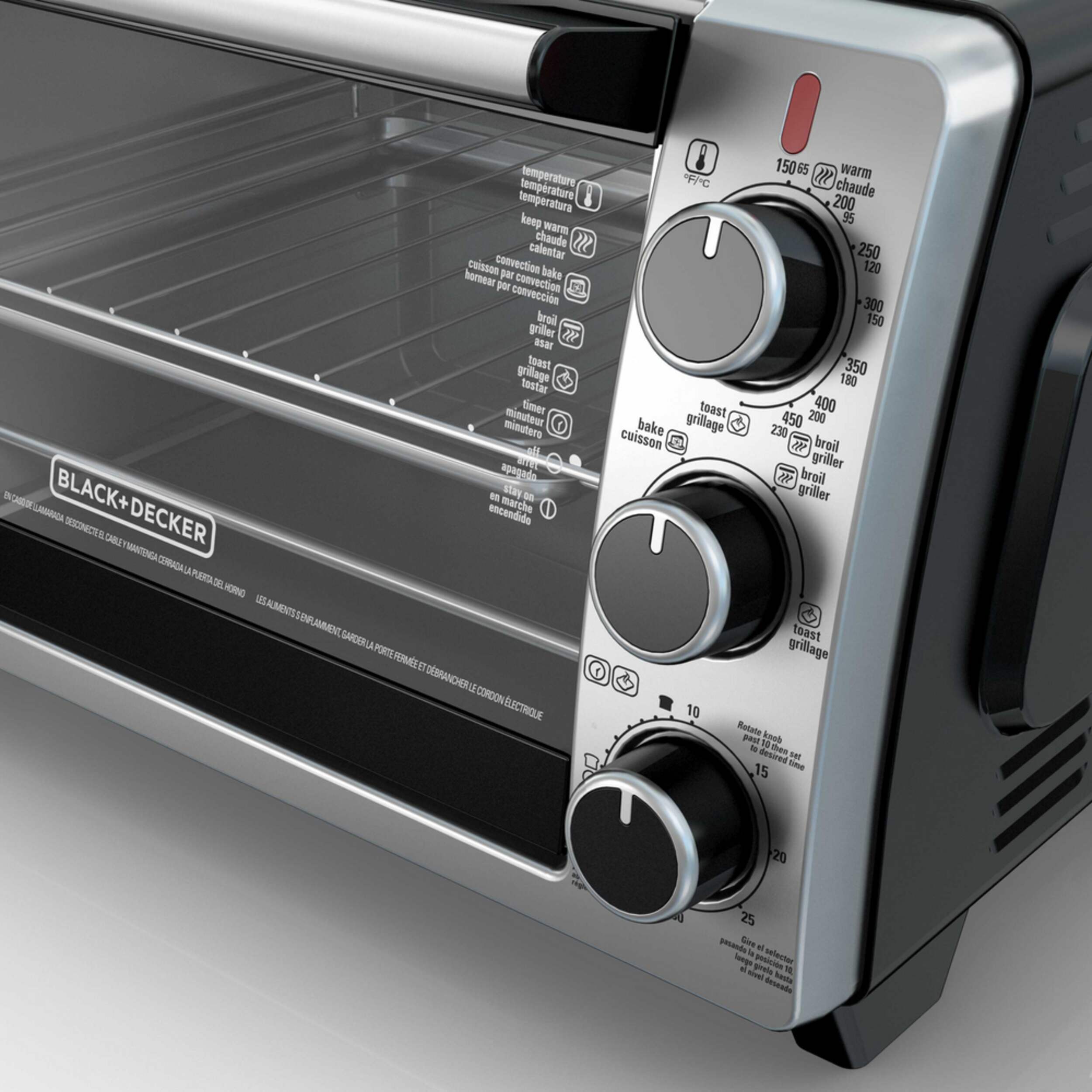 Black & Decker Convection Toaster Oven w/ 4 Functions, Stainless Steel, 6Slices Canadian Tire