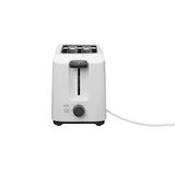 Simplicité Toaster w/ 7 Settings, White, 2-Slices Front_Elevated