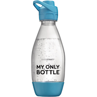 SodaStream My Only Bottle Sport, Dishwasher Safe, BPA-Free, Turquoise, 0.5L Front_Flat