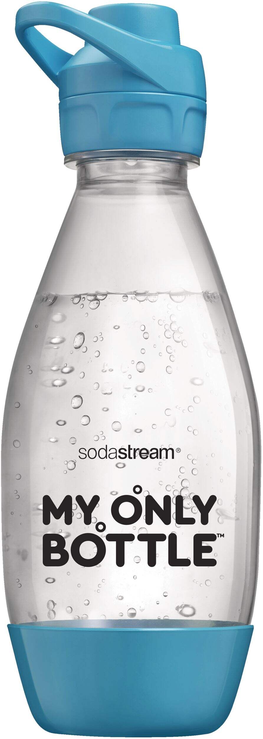 SodaStream My Only Bottle Sport, Dishwasher Safe, BPA-Free, Turquoise, 0.5L Front_Flat