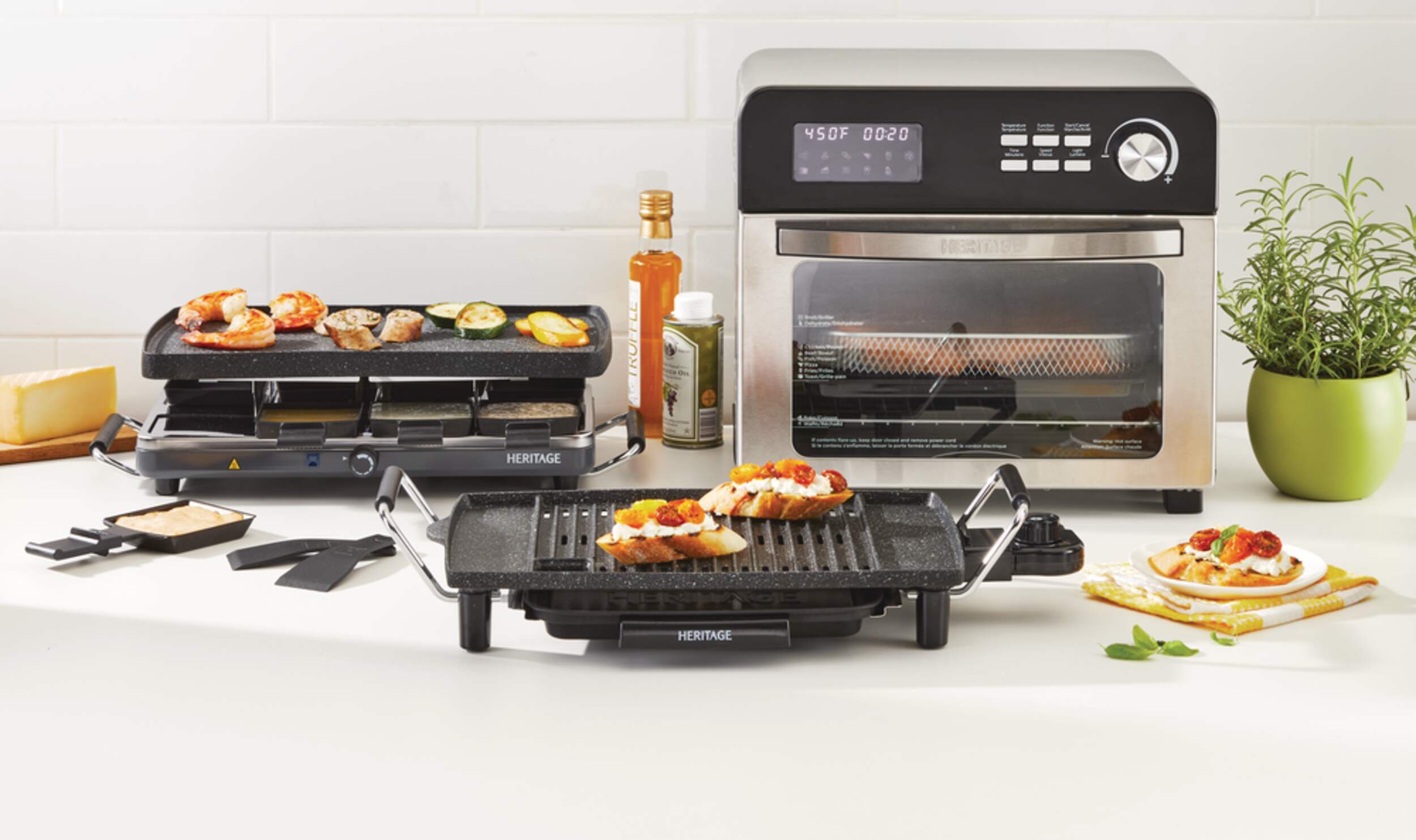 Heritage Digital Convection Air Fryer Toaster Oven, Silver Canadian Tire