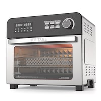 Heritage Digital Convection Air Fryer Toaster Oven, Silver Front_Three_Fourths_Angled_Left