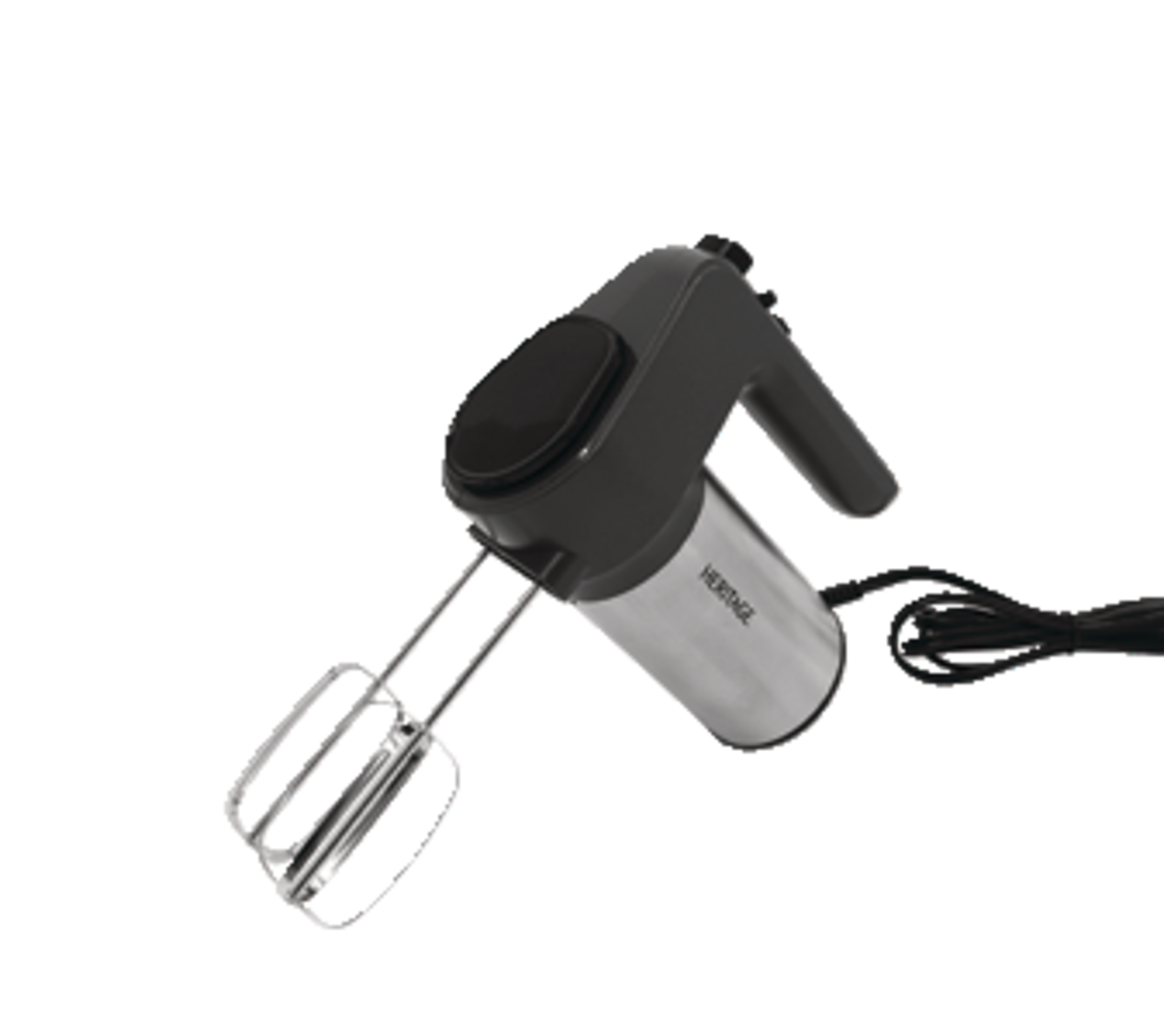 Heritage Hand Mixer Front_Three_Fourths_Angled_Left
