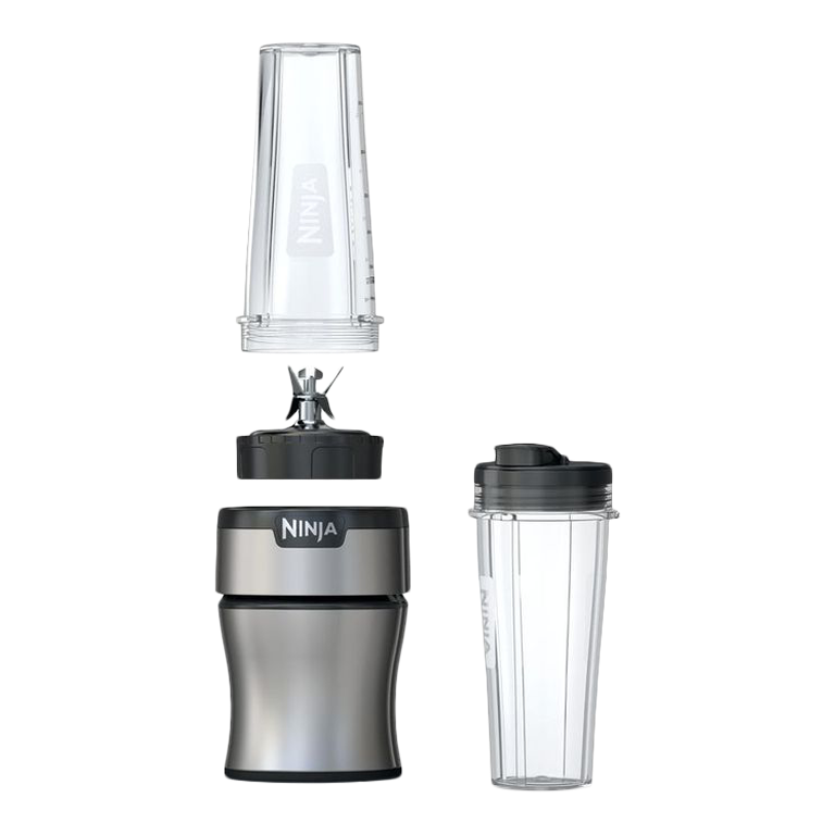 Ninja® Nutri Personal Blender w/ 2 Travel Jars, Silver, 591mL