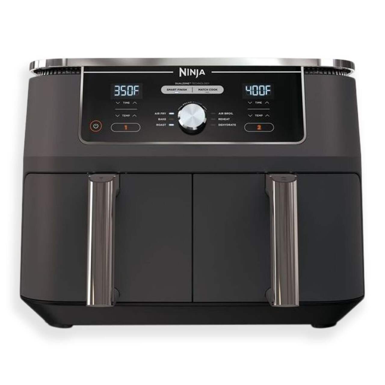 Ninja® Foodi™ XL Dual Zone, 6-in-1 Air Fryer w/ 2 Baskets, Black, 9.5L