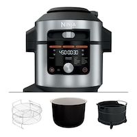 Ninja® Foodi™ 14-in-1 Pressure Cooker/Slow Cooker w/ Air Fryer, Stainless Steel, 8qt Composite_or_Mixed