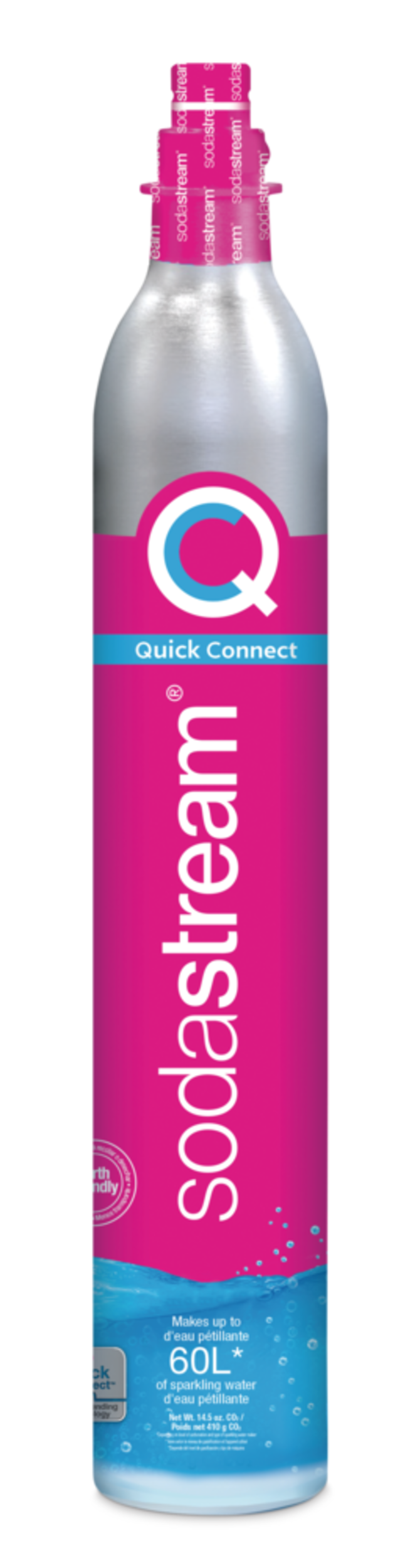 SodaStream CO2 Quick Connect Carbonator, 60-L, Exchange Program Front_Flat