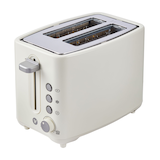 Vida by PADERNO Colour Series 2-Slice Toaster with 3 Settings, Shortbread Front_Three_Fourths_Angled_Left