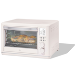 Vida by PADERNO Digital Multi-Functional Air Fryer Toaster Oven with 11 Pre-Set Functions, Shortbread, 6-Slices Front_Three_Fourths_Angled_Left