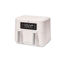 Vida by PADERNO Colour Series Trizone Air Fryer, Shortbread Colour, 9-qt Front_Three_Fourths_Angled_Left