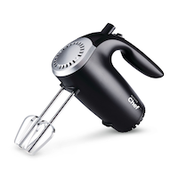 MASTER Chef 5 Variable Speed Hand Mixer, Black Front_Angled_Left