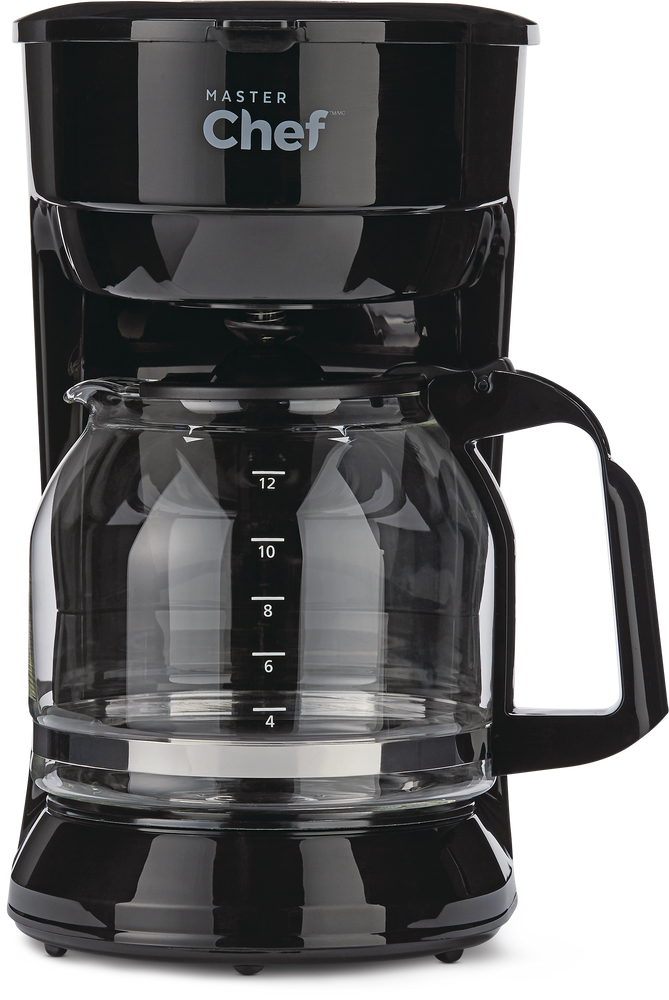 MASTER Chef Coffee Maker w/ Glass Carafe, Black, 12 Cups Canadian Tire