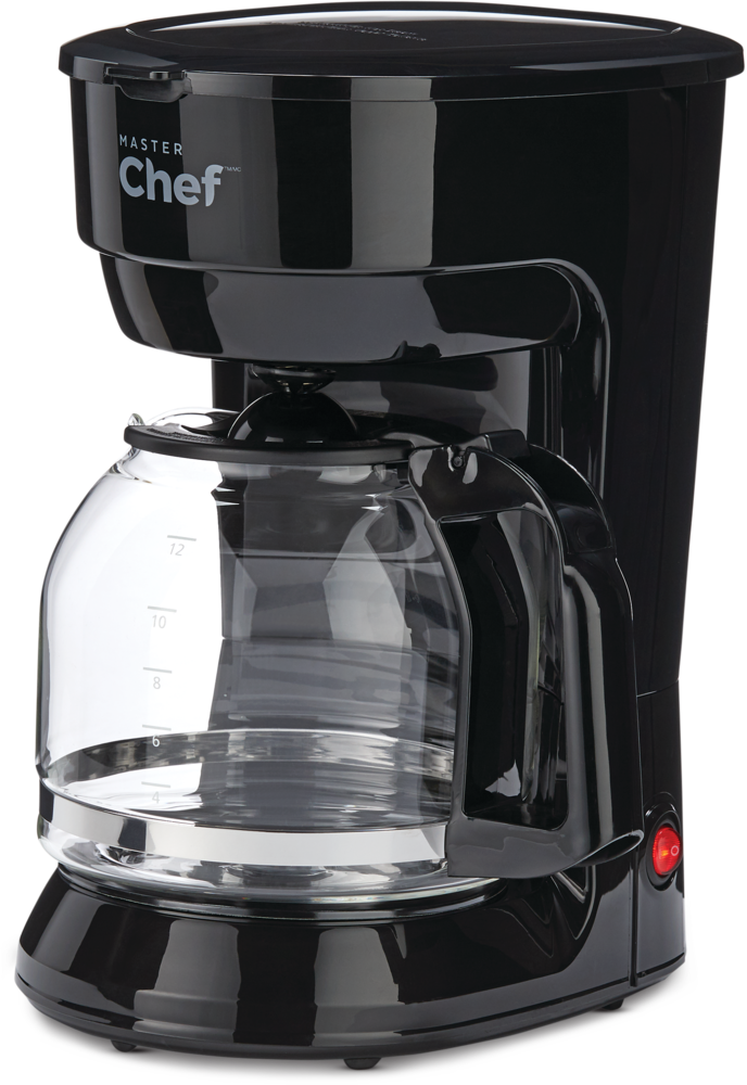MASTER Chef Coffee Maker w/ Glass Carafe, Black, 12 Cups Canadian Tire
