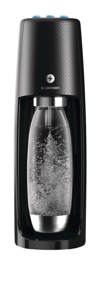 SodaStream One Touch Sparkling Water Maker w/ 60L CO2 Cylinder & Reusable,  BPA-Free Bottle, Black