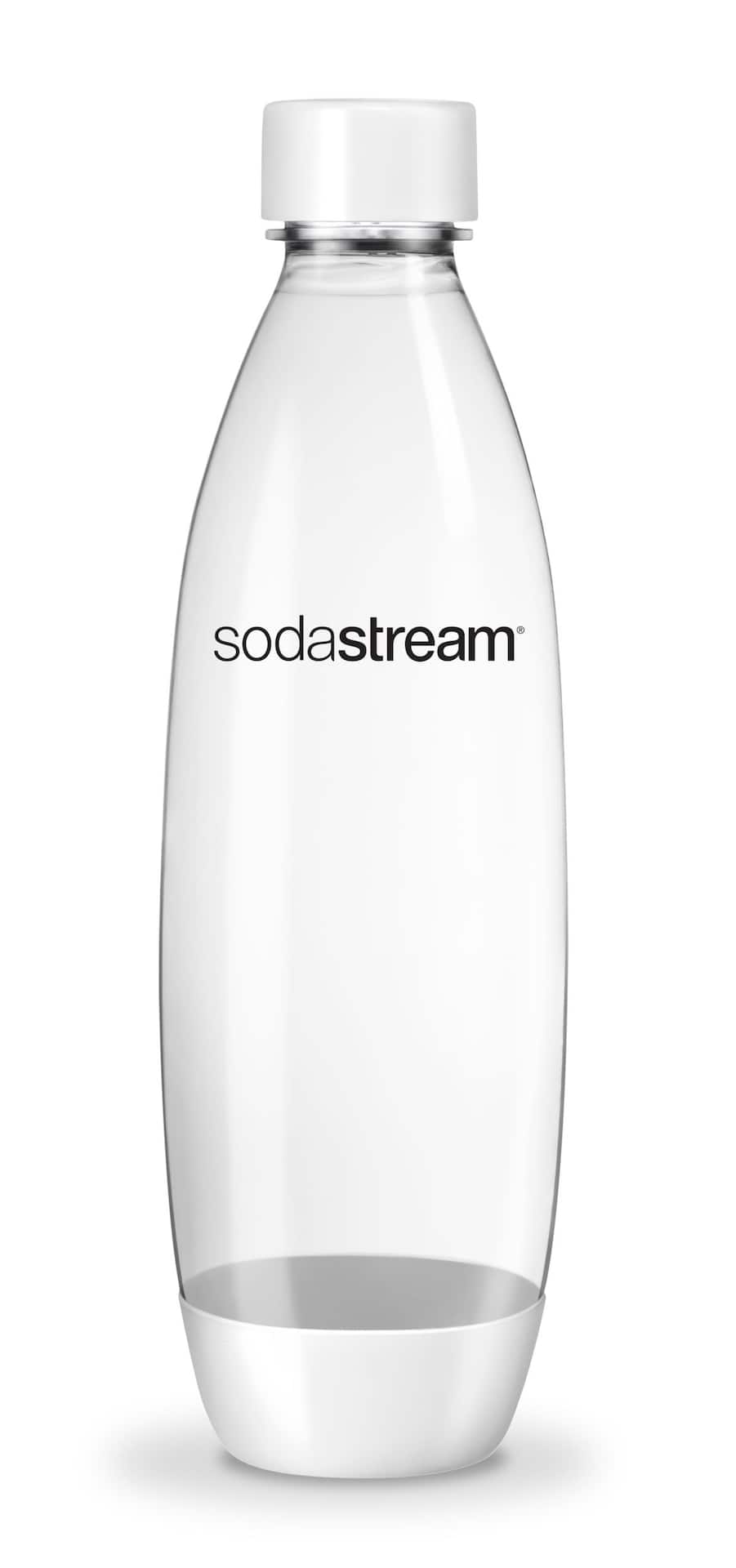 Bouteilles à gazéifier SodaStream Fuse, sans BPA, blanc, 1 L, paq