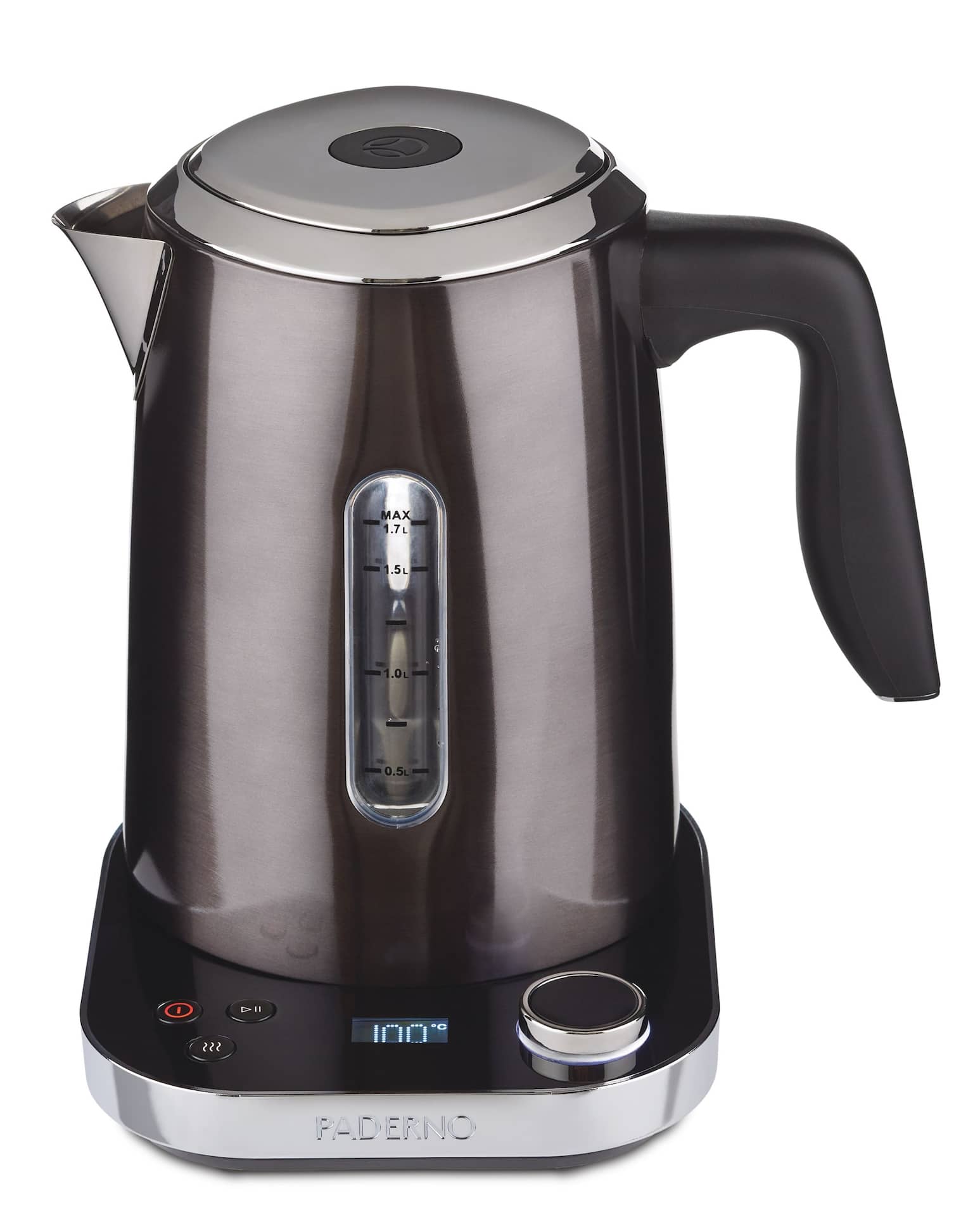 Cordless Electric Kettle Tea Coffee Touch Activated Programmable 1.7L Black