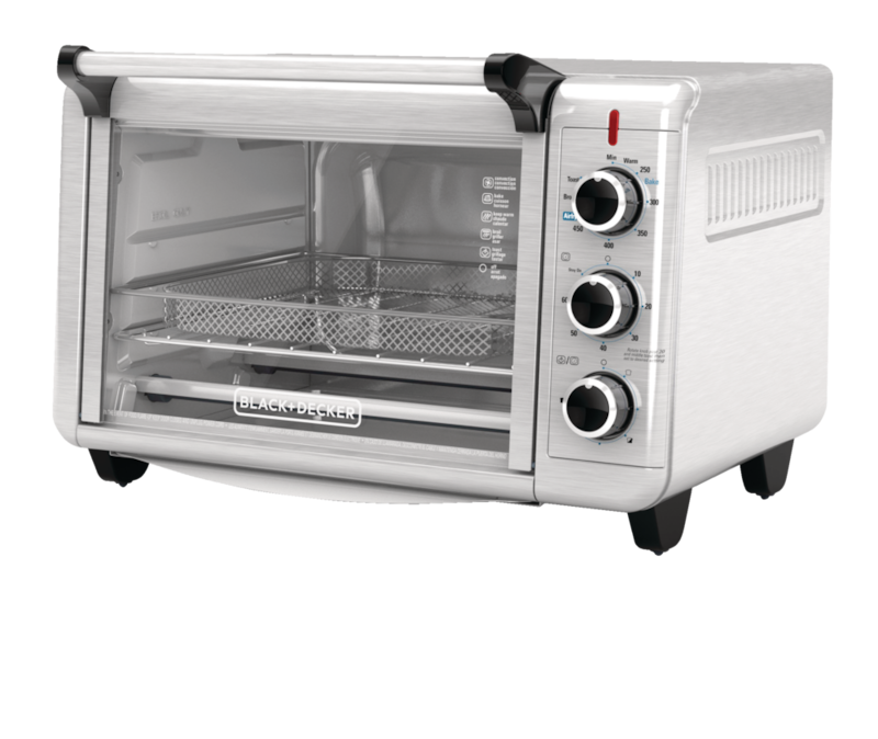 Black & Decker Crisp 'N Bake Convection Air Fryer Toaster Oven w/ 5 ...